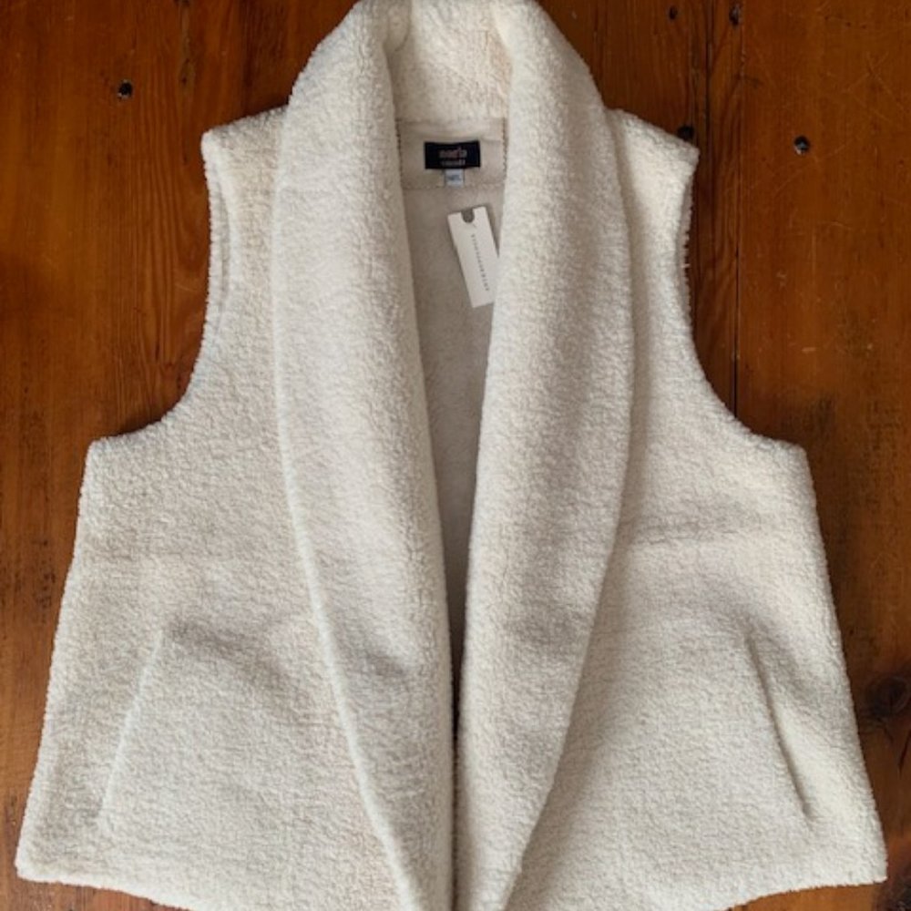Anthropologie Faux Sherling Vest by Norla NWT